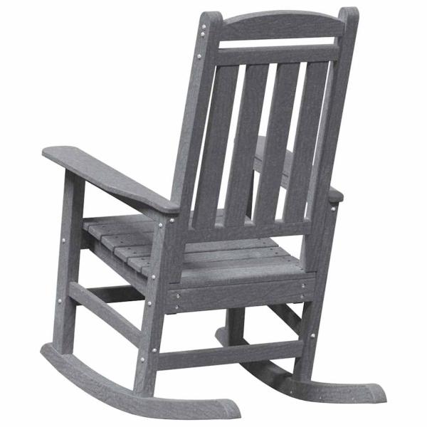 Garten Schaukelstühle 2 Stück Hellgrau 70x92x107,5 cm HDPE, Garten Schaukelstuhl Hellgrau 70x92x108 cm HDPE