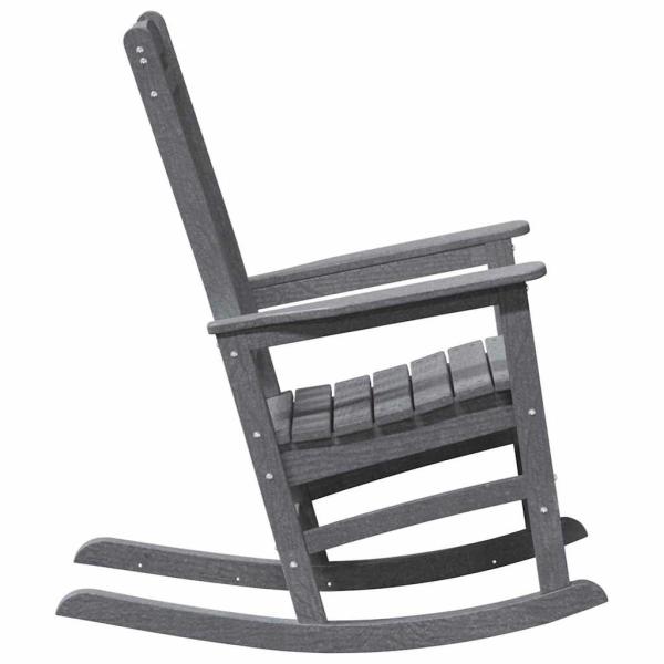 Garten Schaukelstühle 2 Stück Hellgrau 70x92x107,5 cm HDPE, Garten Schaukelstuhl Hellgrau 70x92x108 cm HDPE