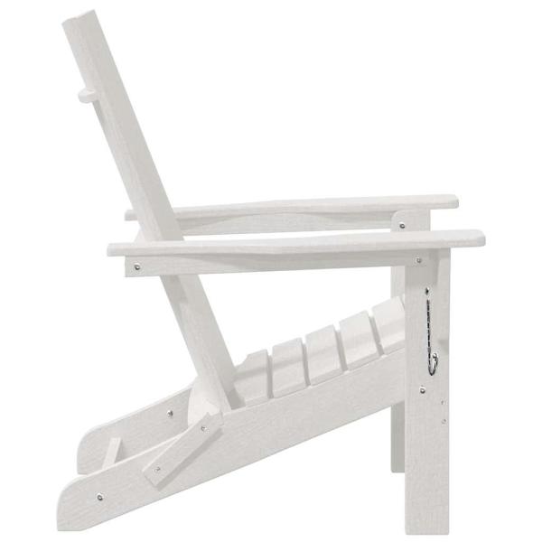 Faltbare Adirondack-Stühle 2 Stück Weiß 74.5x80.5x90 cm HDPE, Faltbarer Adirondack-Stuhl Weiß 74.5x80.5x90 cm HDPE