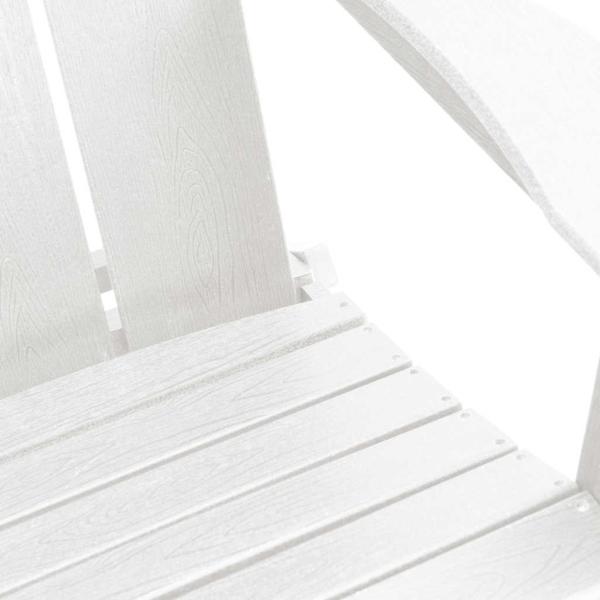 Faltbare Adirondack-Stühle 2 Stück Weiß 74.5x80.5x90 cm HDPE, Faltbarer Adirondack-Stuhl Weiß 74.5x80.5x90 cm HDPE