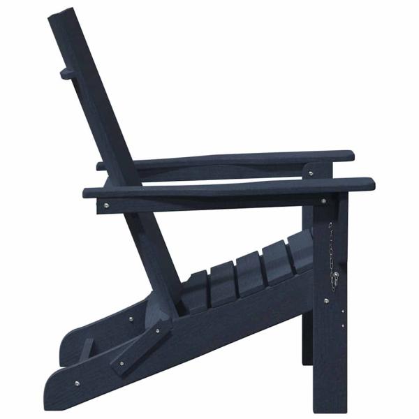 Faltbare Adirondack Stühle 2 Stück Marineblau 74.5x80.5x90 cm HDPE, Faltbarer Adirondack Stuhl Marineblau 74.5x80.5x90 cm HDPE