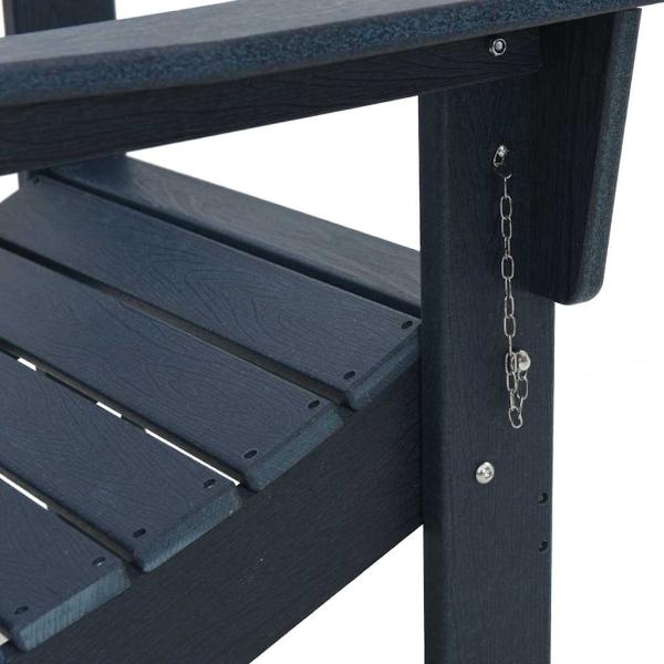 Faltbare Adirondack Stühle 2 Stück Marineblau 74.5x80.5x90 cm HDPE, Faltbarer Adirondack Stuhl Marineblau 74.5x80.5x90 cm HDPE