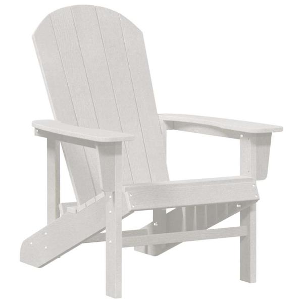 Adirondack Stühle 2 Stück Weiß 74x82x90 cm HDPE, Adirondack Stuhl Weiß 74x82x91 cm HDPE