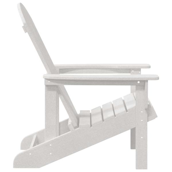 Adirondack Stühle 2 Stück Weiß 74x82x90 cm HDPE, Adirondack Stuhl Weiß 74x82x91 cm HDPE
