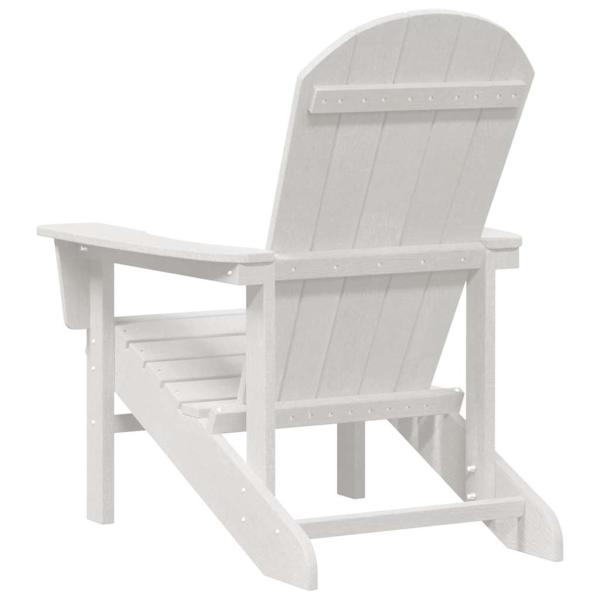 Adirondack Stühle 2 Stück Weiß 74x82x90 cm HDPE, Adirondack Stuhl Weiß 74x82x91 cm HDPE