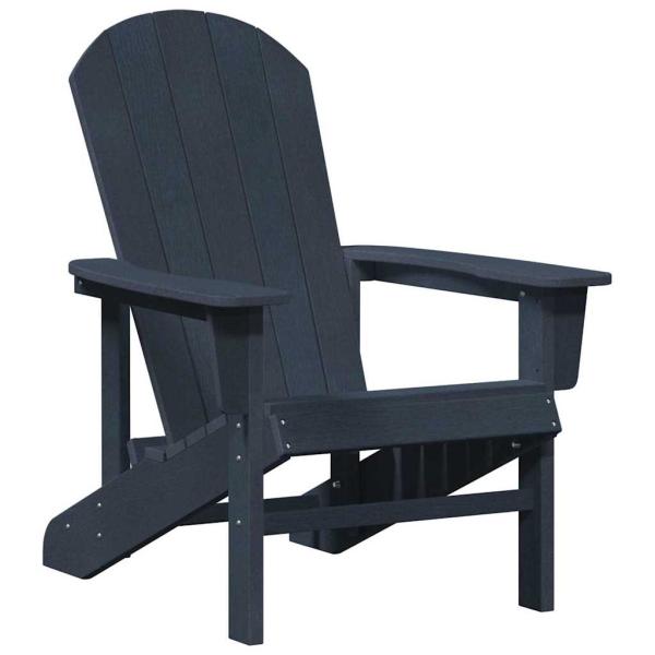 Adirondack Stühle 2 Stück Marineblau 74x82x90 cm HDPE, Adirondack Stuhl Marineblau 74x82x91 cm HDPE