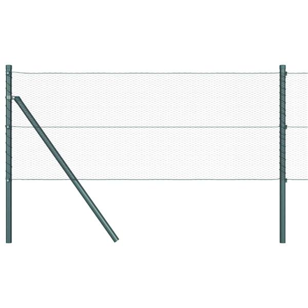 Bodenmontierter Sechseckzaun 50 x 0,6 m PVC-beschichteter Stahl