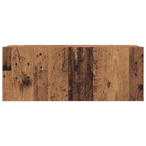 4-teiliges TV Schrank Set aus altem Holz und Holzwerkstoff