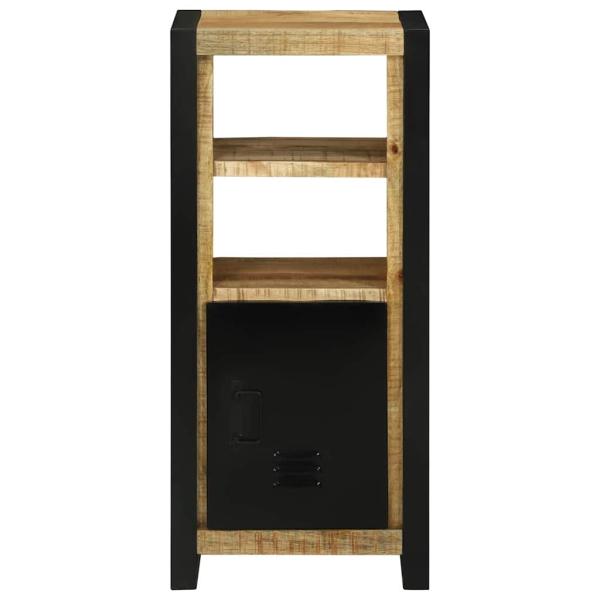Badezimmer-Wandschrank 40x30x90 cm Aus massivem, rauem Mangoholz
