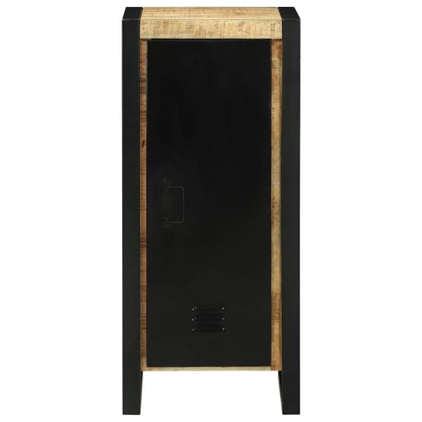 Badezimmerschrank 40x35x90 cm aus massivem, rauem Mangoholz