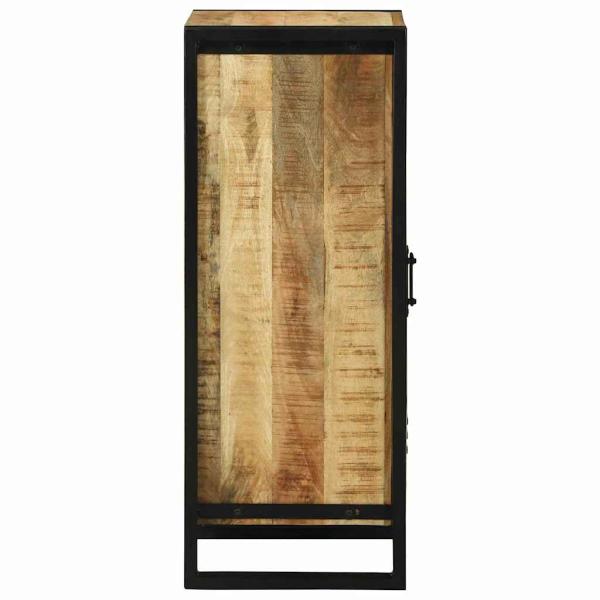 Badezimmerschrank 40x35x90 cm aus massivem, rauem Mangoholz