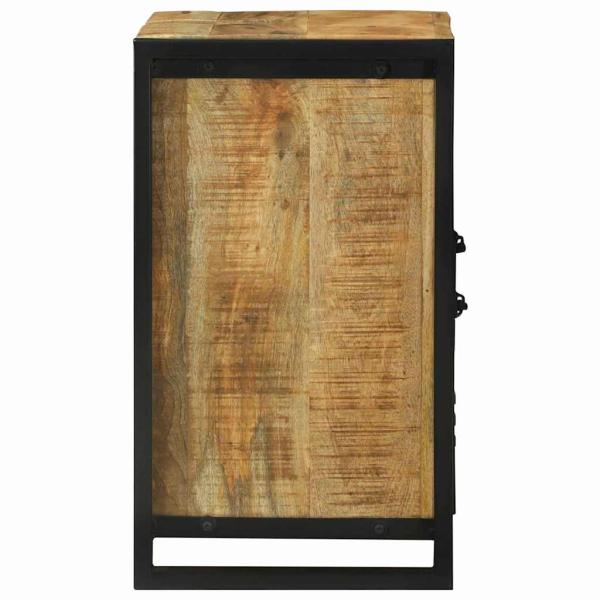 Waschbecken Schrank 55x35x60 cm Massivholz Raues Mango