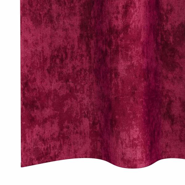 Velvet Vorhänge 2 Stück mit Ösen Burgunderrot 260x140 cm