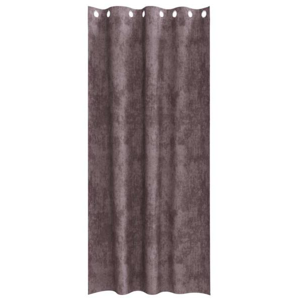 Braune Samtvorhänge 2 Teile mit Ösen 245x140 cm