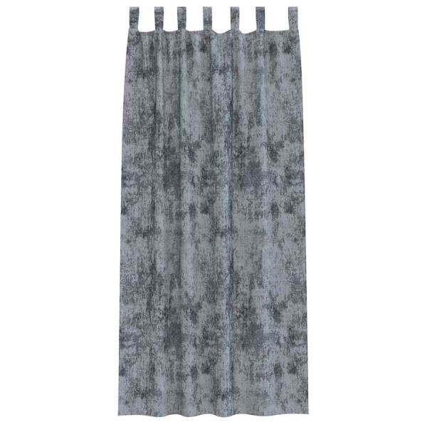 Velours Vorhänge 2 Stück mit Ösen Silbergrau 260x140 cm