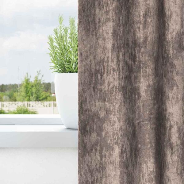 Samtvorhänge 2 Stück mit Ösen Cappuccino 140x140 cm