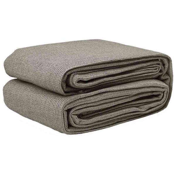 ARDEBO.de - Zeltzubehör Hellgrau Polyester 250 x 400 cm Tragbar Zeltzubehör