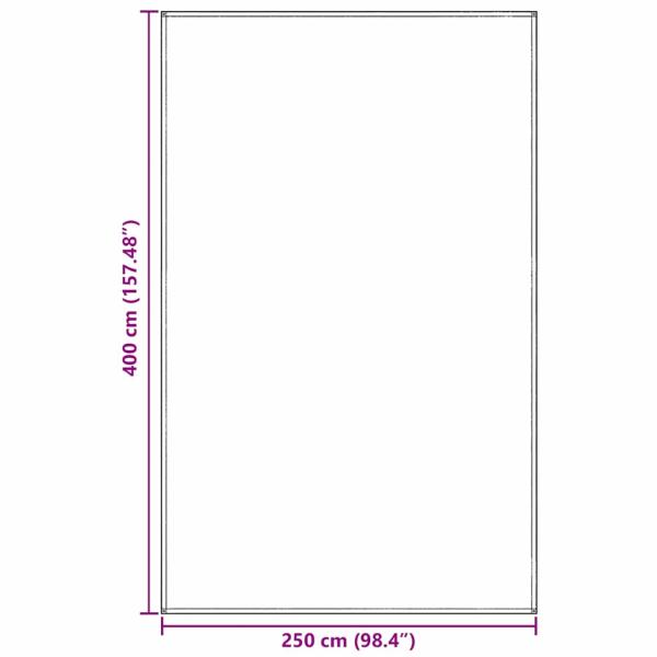 Zeltzubehör Hellgrau Polyester 250 x 400 cm Tragbar Zeltzubehör