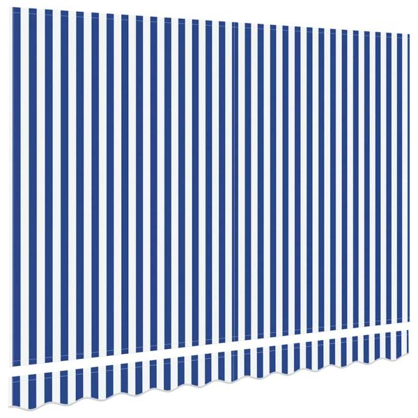Ersatzstoff für Markisen für einen Rahmen von 3,5 m x 2 m in Blau und Weiß