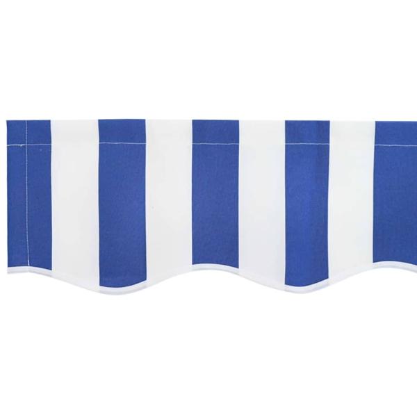 Ersatzstoff für Markisen für einen Rahmen von 3,5 m x 2 m in Blau und Weiß