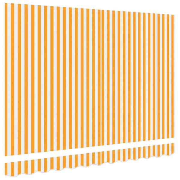Ersatzbespannung für Markise 3,5x2 m Gelb & Weiß gestreift