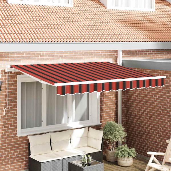 ARDEBO.de - Markisen-Ersatzmaterial für 3.5x2 m Rahmen Buntgestreift