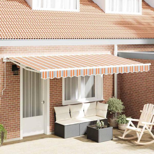 ARDEBO.de - Markisenbezug für 4x2 m Rahmen Bunte Streifen