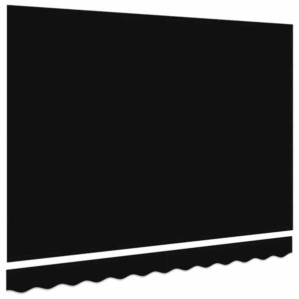 Markisenstoff für 3,5x2,5 m Rahmen Schwarz