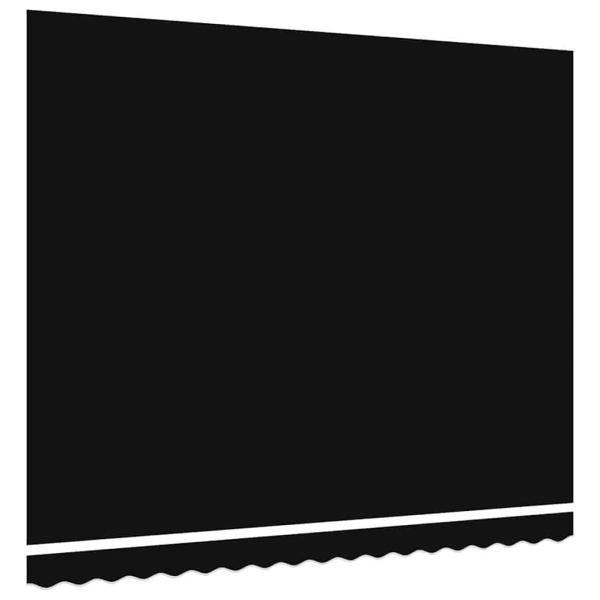 Markisen-Ersatzstoff für 4x3 m Rahmen Schwarz