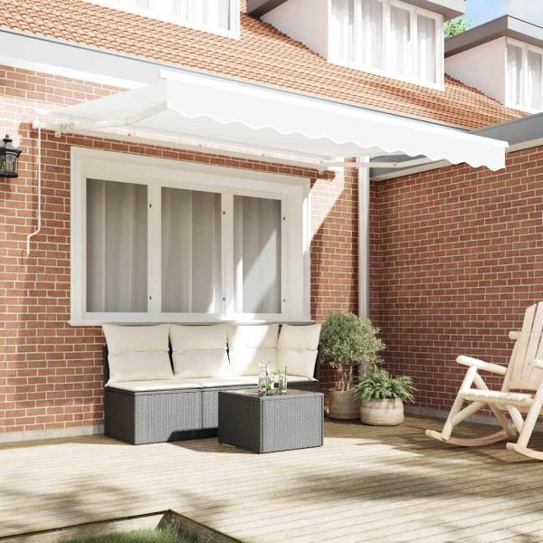 Ersatzmarkisentuch für 3x2,5 m Rahmen Weiß