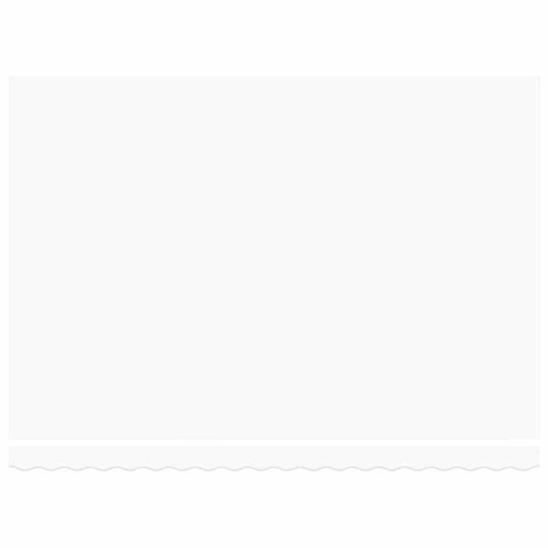 Markisenersatzstoff für 4.5x3.5 m Rahmen Weiß