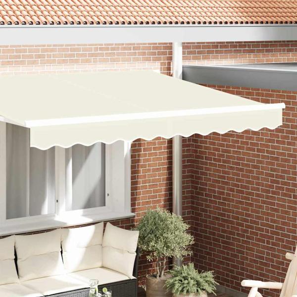ARDEBO.de - Markisenblende für 2,5 m Rahmen Creme 2,3x0,2 m