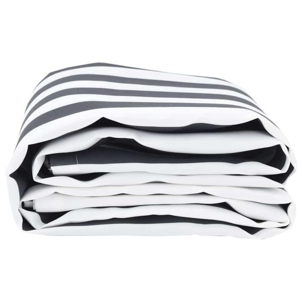 Markisenersatzstoff Anthrazit und Weiß 3 x 2 m