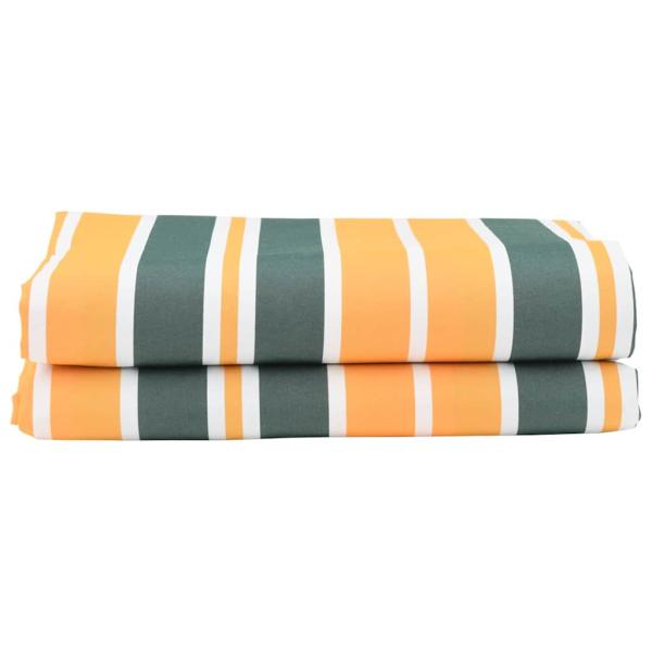 Markisenstoff Grün und Gelb 10x1.6 m