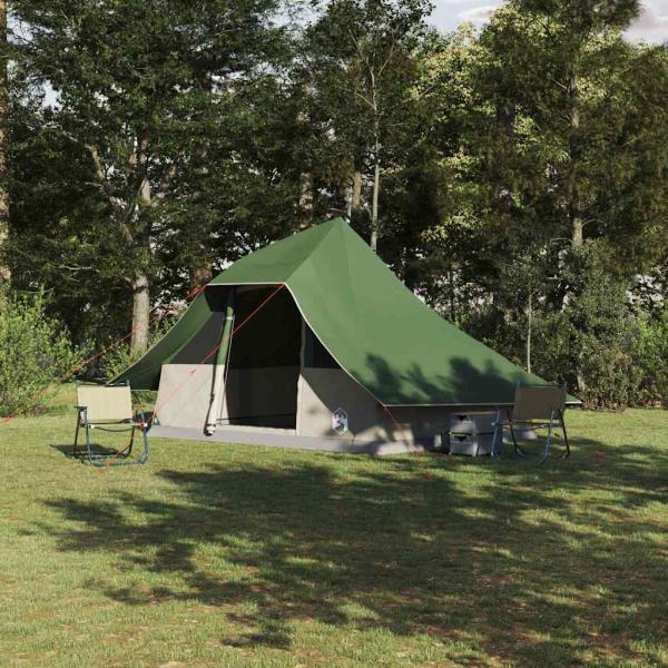 ARDEBO.de - Tipi Zelt 10 Personen Grün Taft