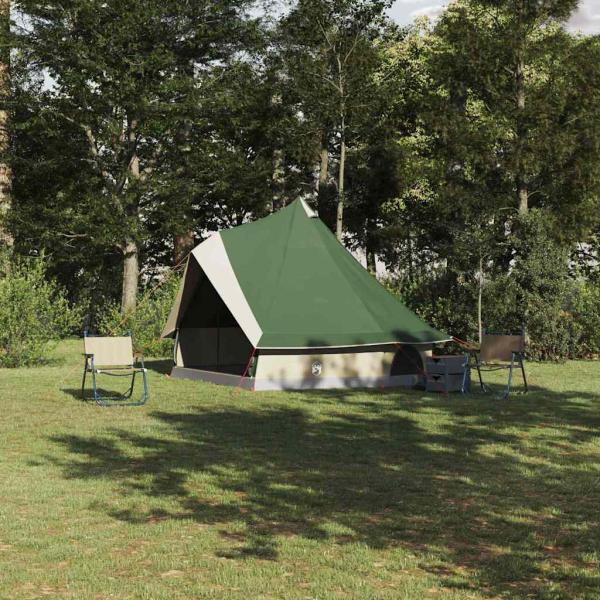 ARDEBO.de - Familienzelt Tipi Grün für 8 Personen wasserdicht