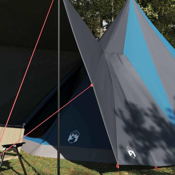 Familienzelt Tipi Blau 12-Personen wasserdicht