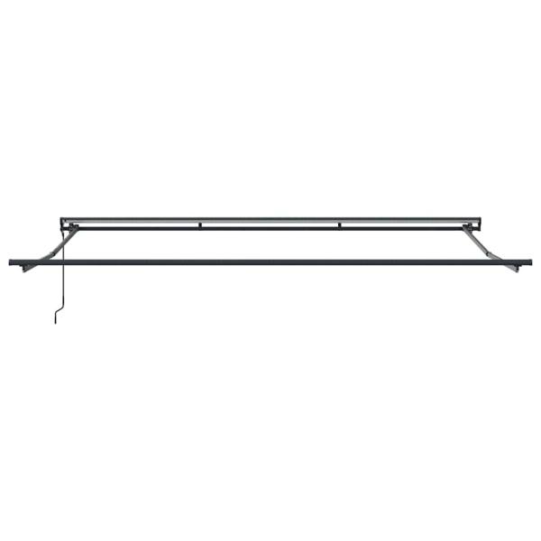 Markisenrahmen Verstellbar Anthrazit 4,5 × 3 m Stahl