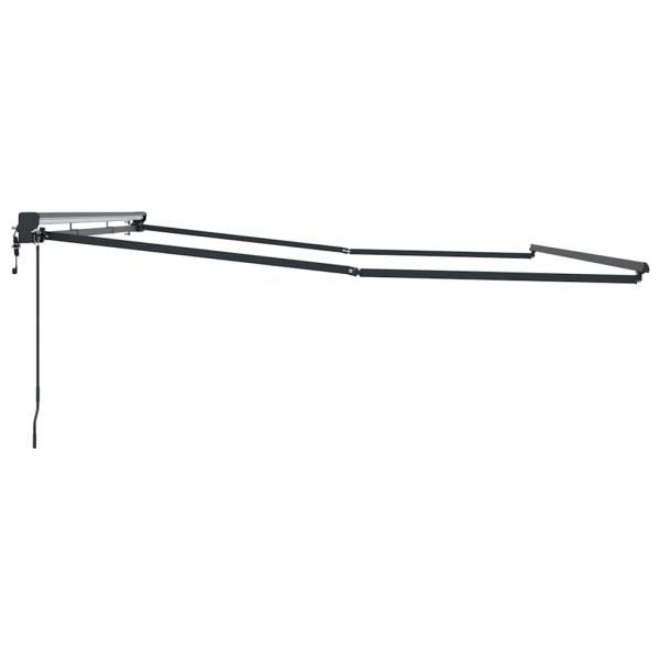 Markisenrahmen Verstellbar Anthrazit 4,5 × 3 m Stahl