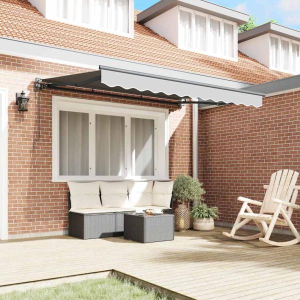 Elektrischer Markisenrahmen einziehbar 2,5x2 m Metall