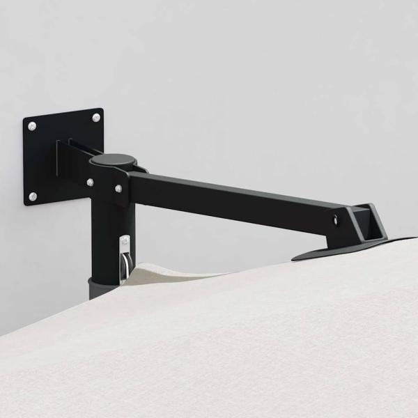 Freischwingender Schirm Sand Polyester, Aluminium Groß