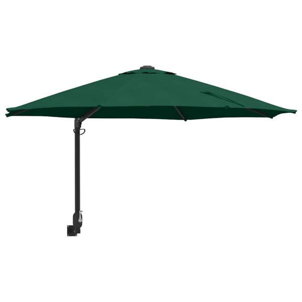 großer grüner Patio-Regenschirm Metall, Polyester Groß Kippbar