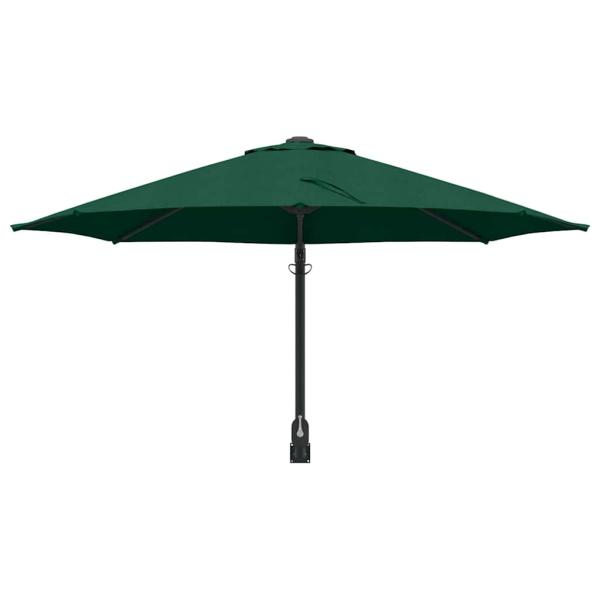 großer grüner Patio-Regenschirm Metall, Polyester Groß Kippbar