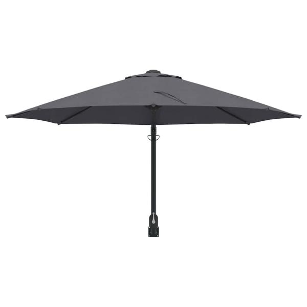 Patio-Regenschirm Anthrazit Pulverbeschichteter Stahl, Polyester