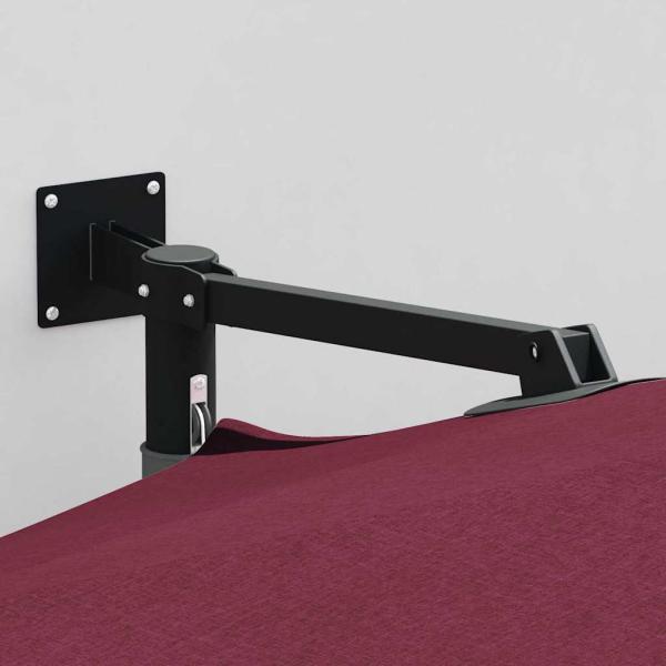 Terrassenschirm Burgunderrot Polyester Groß Zusammenklappbar