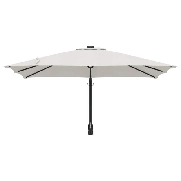 Terrassenumbrella Sand Polyester, Aluminium Groß Faltbar