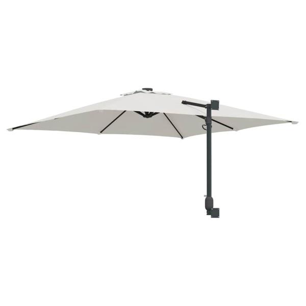 Terrassenumbrella Sand Polyester, Aluminium Groß Faltbar