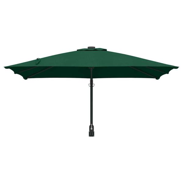 Terrassenumbrella Grün Polyester 300 cm x 300 cm Zusammenklappbar
