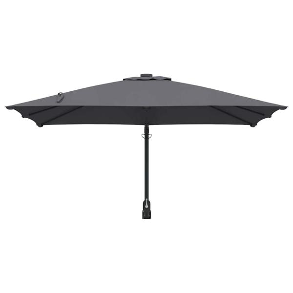 Outdoor-Schirm Anthrazit Polyester, pulverbeschichteter Stahl Groß