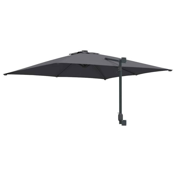 Outdoor-Schirm Anthrazit Polyester, pulverbeschichteter Stahl Groß